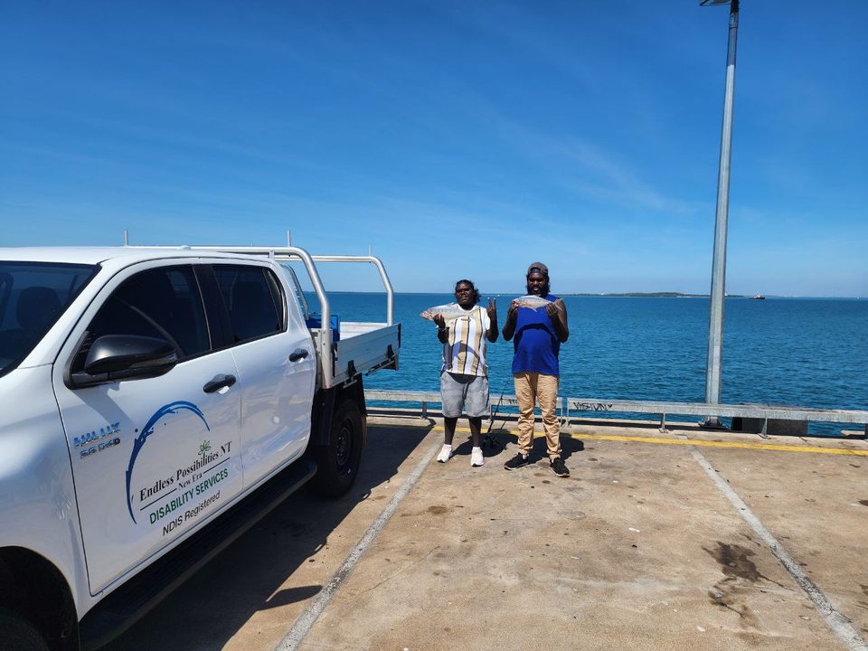 An EPNT vehicle by the Northern Territory coast.