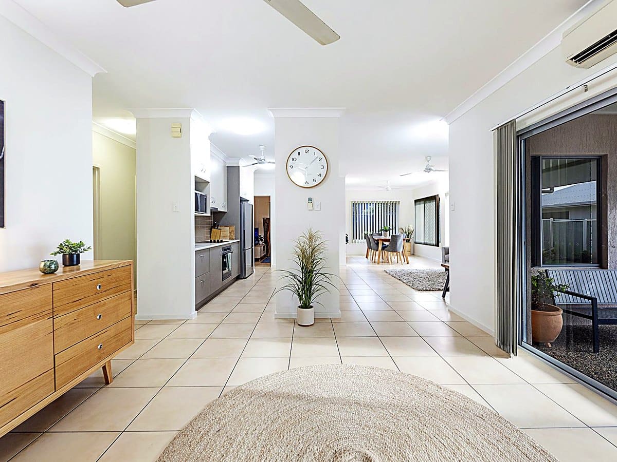 The verandah of EPNT's supported accommodation home in Nakara, Darwin